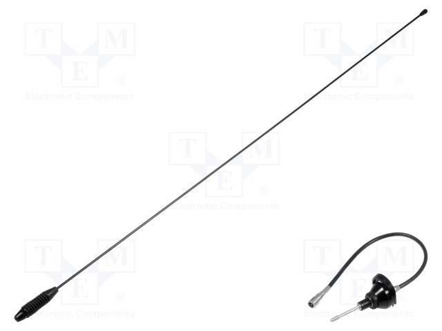 Antenna; mast; 0.76m; AM,FM; 0.3m; Rod inclination: regulated