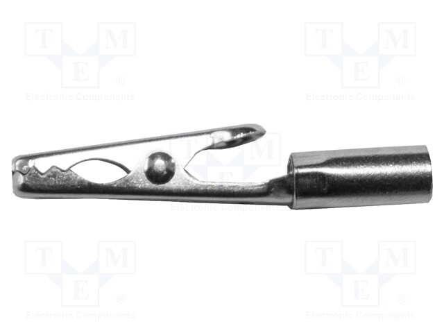 Crocodile clip; 5A; Grip capac: max.4.8mm; Overall len: 28mm
