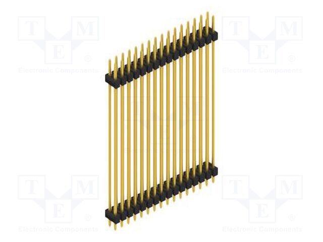 Connector: pin strips; pin header; male; PIN: 32; 2.54mm; THT; 2x16