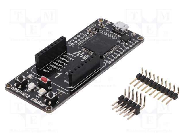 Dev.kit: ARM Texas; USB B micro,pin strips,mikroBUS socket
