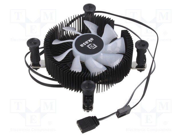 Heatsink: extruded; 12VDC; aluminium,copper; 47.2m3/h; H: 29.92mm