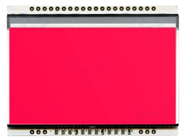 Backlight; LED; 68x51x3.6mm; red