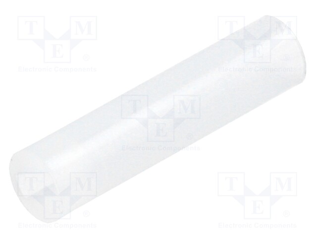 Spacer sleeve; LED; Øout: 4mm; ØLED: 3mm; L: 17mm; natural; UL94V-2