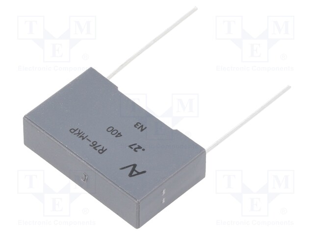 Capacitor: polypropylene; 0.27uF; ESR: 8.842mΩ; THT; ±5%; -55÷110°C