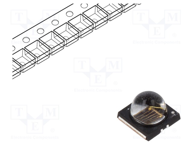 IR transmitter; 3535; 840-870nm; transparent; 960mW; 80°; 1000mA