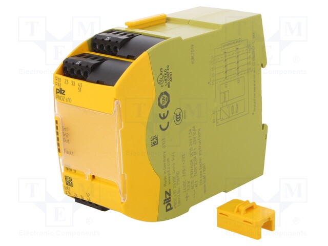 Module: extension; Series: PNOZ s10; IN: 1; OUT: 5; Mounting: DIN