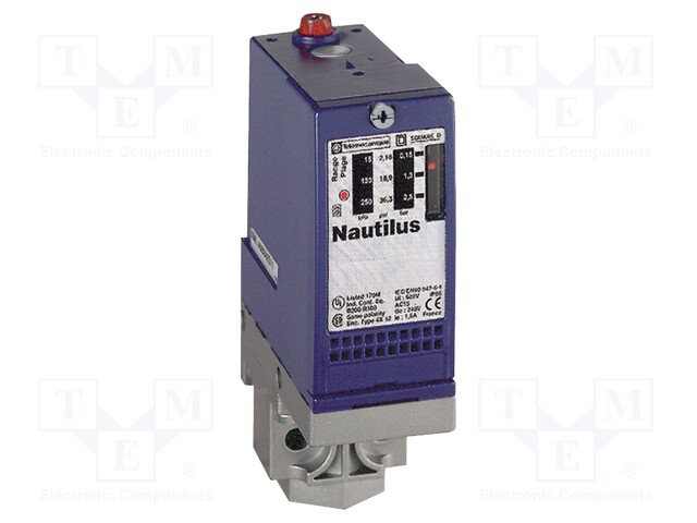 Module: pressure switch; OUT 1: SPDT; Regulation for OUT1: ON-OFF