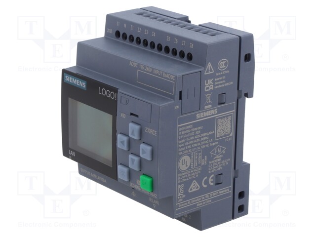 Programmable relay; 10A; IN: 8; Analog in: 0; Analog.out: 0; OUT: 4