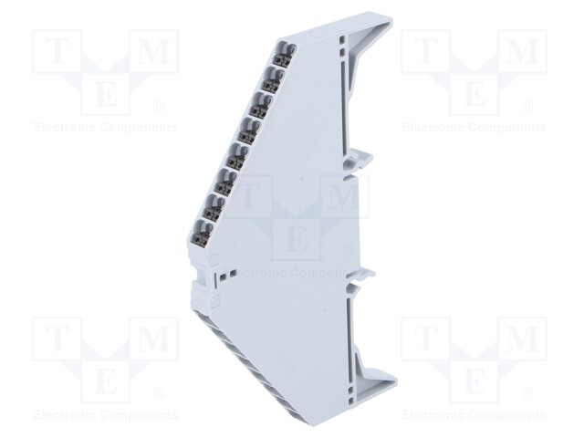 Splice terminal: rail; 1.5mm2; ways: 1; terminals: 32; grey; TS35x15