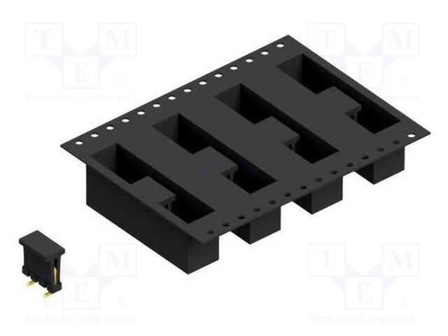 Connector: pin strips; pin header; male; PIN: 4; 2.54mm; SMT; 1x4