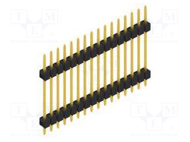 Connector: pin strips; pin header; male; PIN: 16; 2.54mm; THT; 1x16
