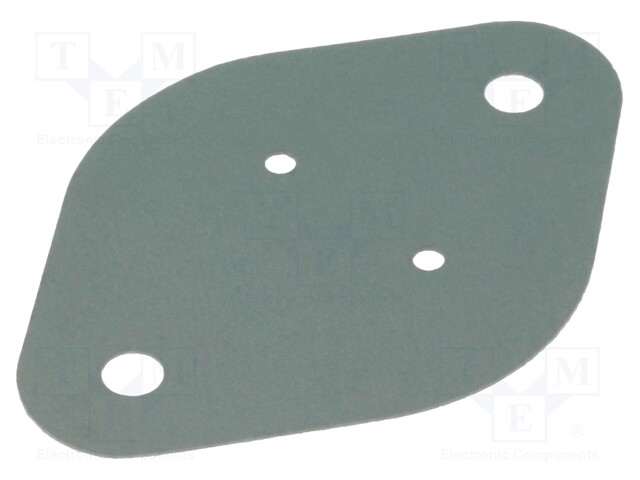 Heat transfer pad: silicone; TO3; 0.45K/W; L: 42mm; W: 29mm; D: 0.2mm