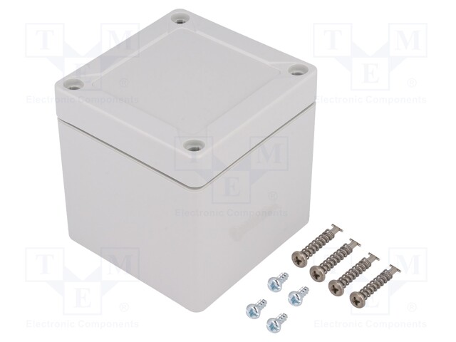 Enclosure: multipurpose; X: 82mm; Y: 84mm; Z: 85mm; TG ABS; ABS; grey