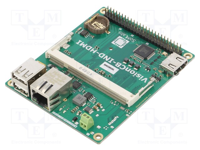 Dev.kit: ARM NXP; Ethernet,UART,USB; 9÷12VDC; 98x79x22mm; 0÷70°C
