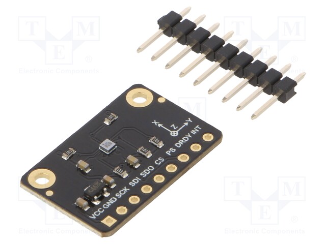 Sensor: atmospheric; magnetic field; I2C,SPI; 3.3VDC; IC: BMM150