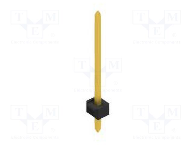 Connector: pin strips; pin header; male; PIN: 1; 2.54mm; THT; 1x1
