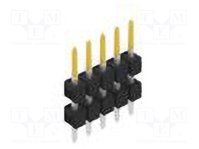 Connector: pin strips; pin header; male; PIN: 5; 2.54mm; THT; 1x5