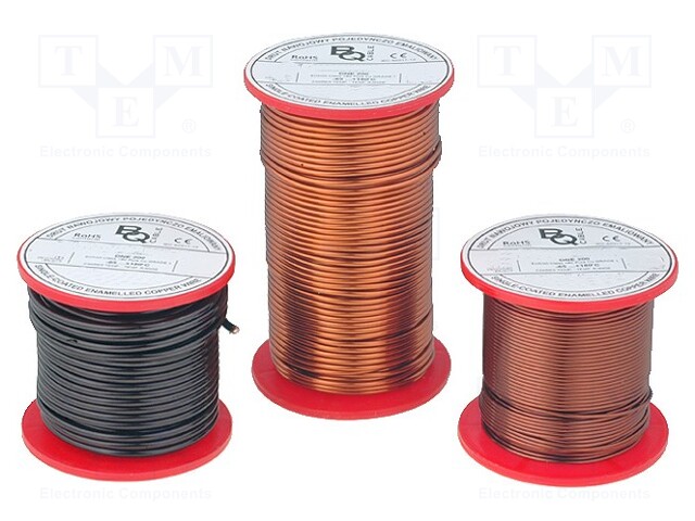 Coil wire; single coated enamelled; 1.05mm; 0,5kg; -65÷200°C