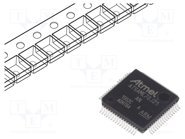 ARM microcontroller; SRAM: 384kB; Flash: 2MB; LQFP64; 1.62÷3.6VDC