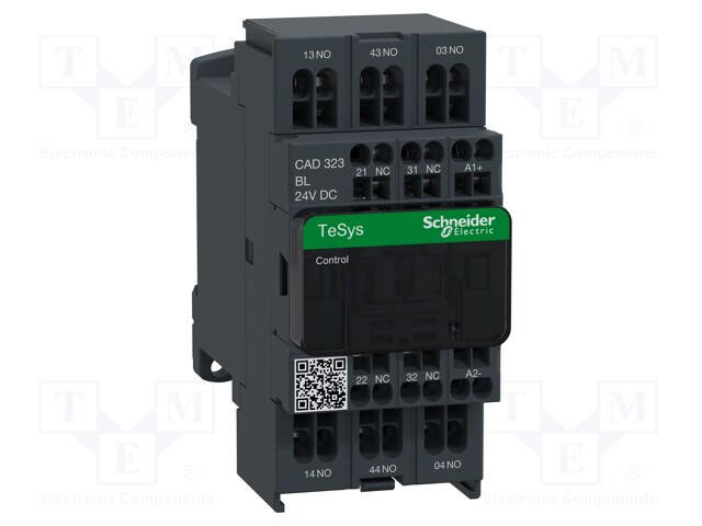 Relay Contactor, TeSys D Series, 3PST-NO, DPST-NC, 5P