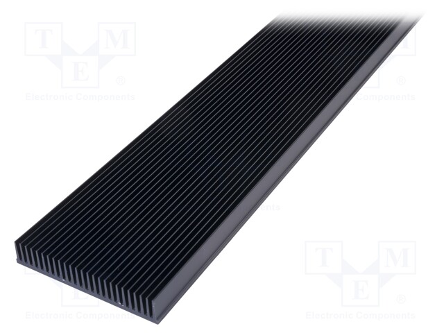 Heatsink: extruded; grilled; black; L: 1000mm; W: 150mm; H: 27mm