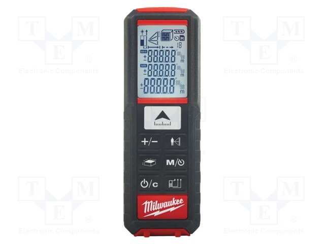 Distance meter; LCD; 0,05÷50m; IP54; 119x40x32mm; Unit: m