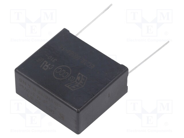 Capacitor: polypropylene; X2; 4.7uF; 27.5mm; ±20%; 32x28x14mm