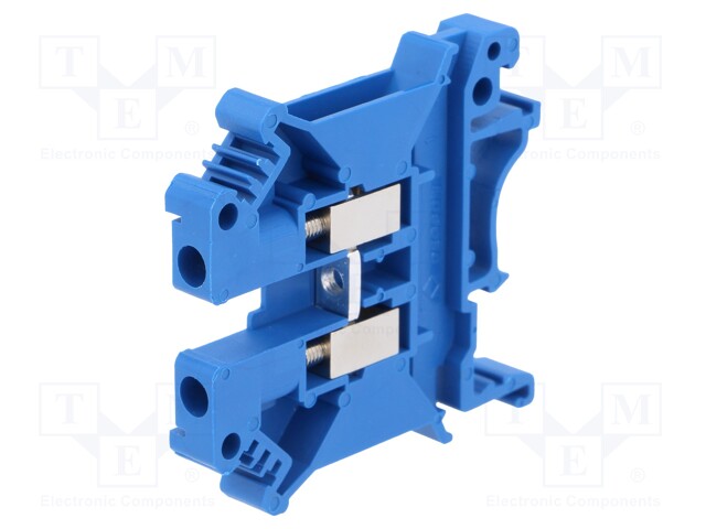 Splice terminal: rail; 0.2÷4mm2; ways: 1; terminals: 2; blue; 800V