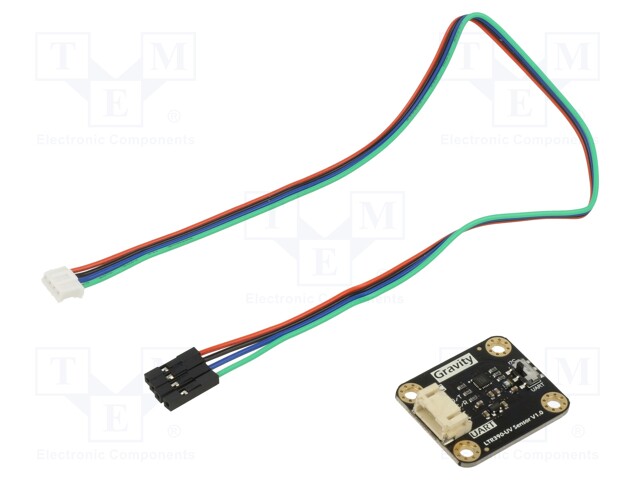 Sensor: UV; I2C,UART; 3.3÷5VDC; IC: LTR390-UV-01; Gravity; 32x27mm