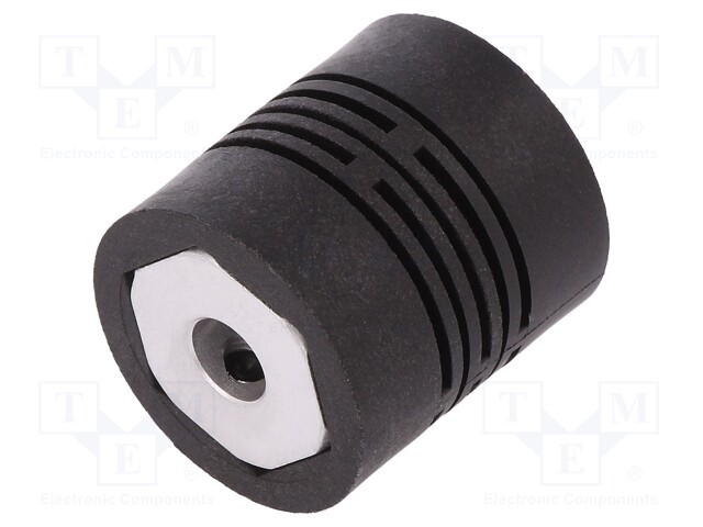 Coupling; Ø1: 6mm; Ø2: 6mm; Mat: aluminium,polyamide,fiberglass