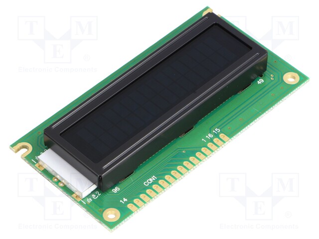 Display: LCD; alphanumeric; STN Negative; 16x2; 84x44x13.2mm; LED