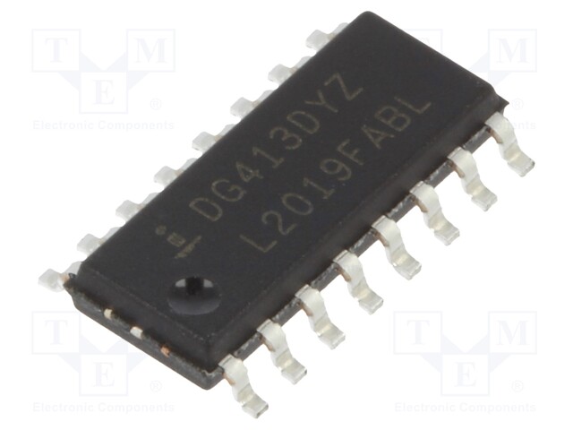 IC: analog switch; SPST-NO/NC; Channels: 4; SO16; Package: tube