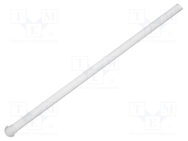 Fibre for LED; round; Ø2mm; Front: convex; straight