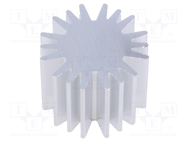 Heatsink; LED; Ø: 20mm; H: 15mm