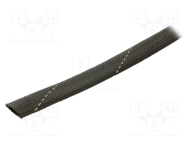 Polyester conduit; Braid diameter: 18÷25,nom.20mm; black