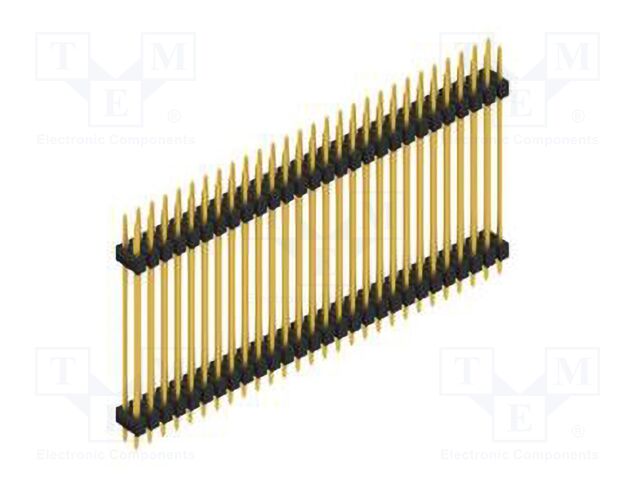 Connector: pin strips; pin header; male; PIN: 56; 2.54mm; THT; 2x28