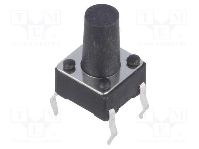 Microswitch TACT; SPST-NO; Pos: 2; 0.05A/12VDC; THT; none; 1.6N