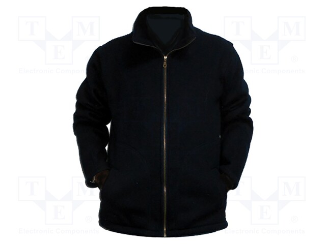 Fleece; ESD; S; IEC 61340; polyester,carbon fiber; blue (dark)