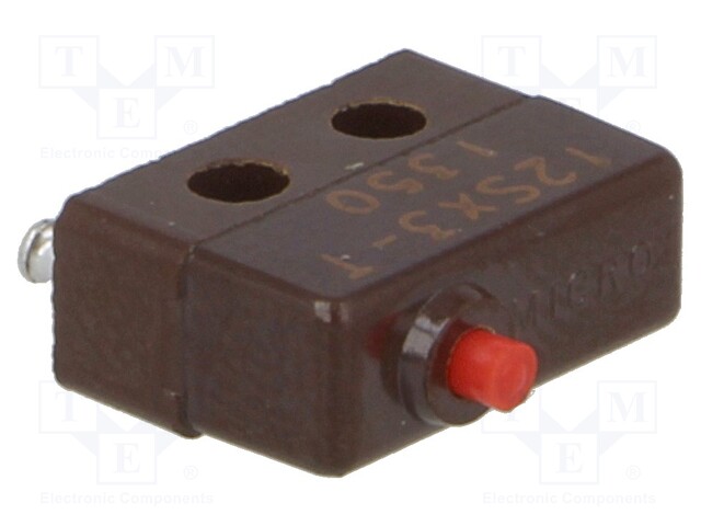 Microswitch SNAP ACTION; without lever; SPDT; 1A/125VAC; Pos: 2