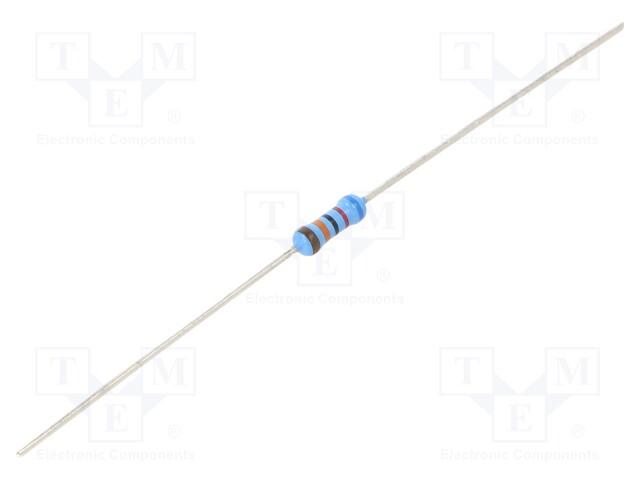 Resistor: thin film; THT; 620kΩ; 600mW; ±5%; Ø2.5x6.5mm; 50ppm/°C