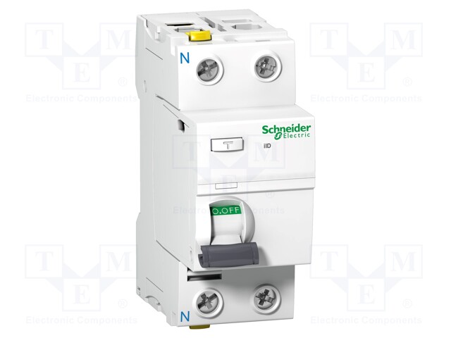RCBO breaker; Inom: 25A; Ires: 30mA; Max surge current: 3kA; DIN