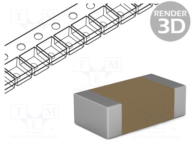 Capacitor: ceramic; MLCC; 4.7nF; 50V; X7R; ±10%; SMD; 0603