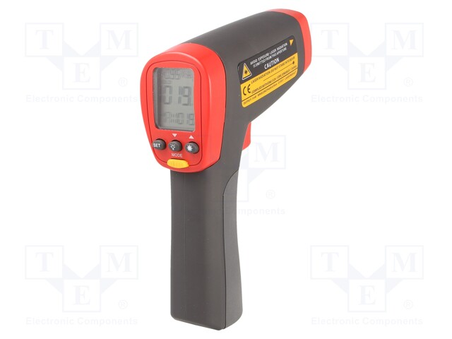 Infrared thermometer; LCD,with a backlit; -32÷1050°C; ε: 0,1÷1