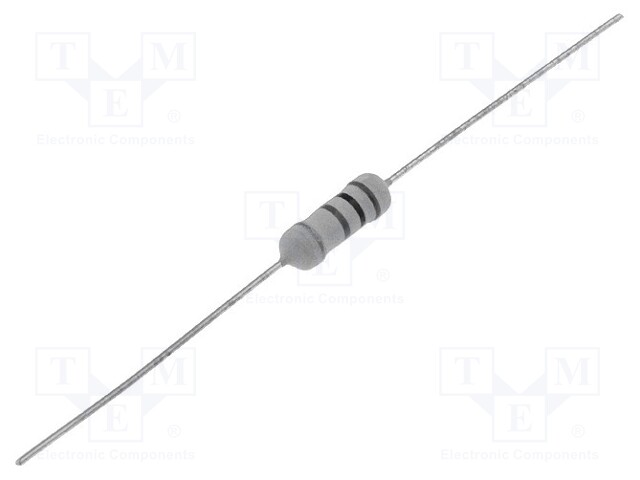 Resistor: metal oxide; THT; 390kΩ; 1W; ±5%; Ø3.2x9mm; axial