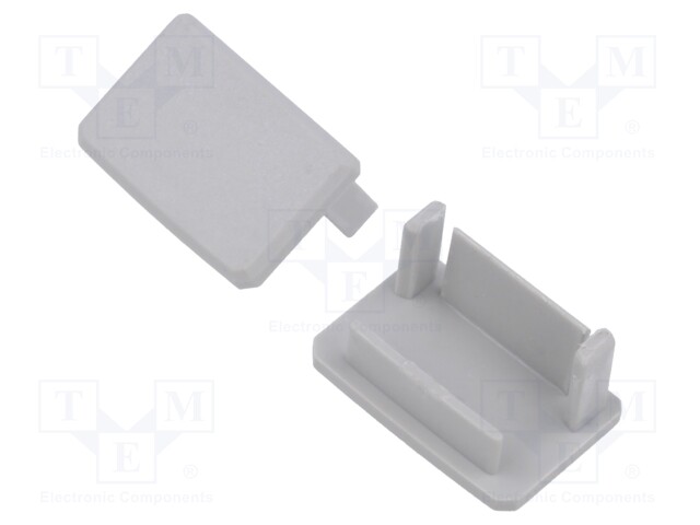 Cap for LED profiles; grey; SILER; K-A09325A-1M,K-A09325A-2M