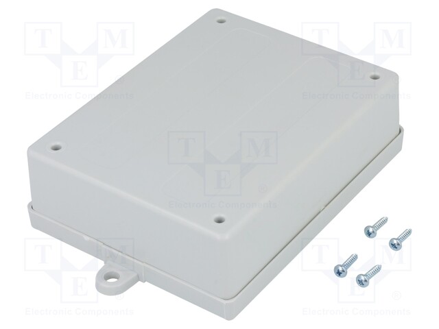 Enclosure: multipurpose; X: 100mm; Y: 132mm; Z: 39mm; ABS; grey