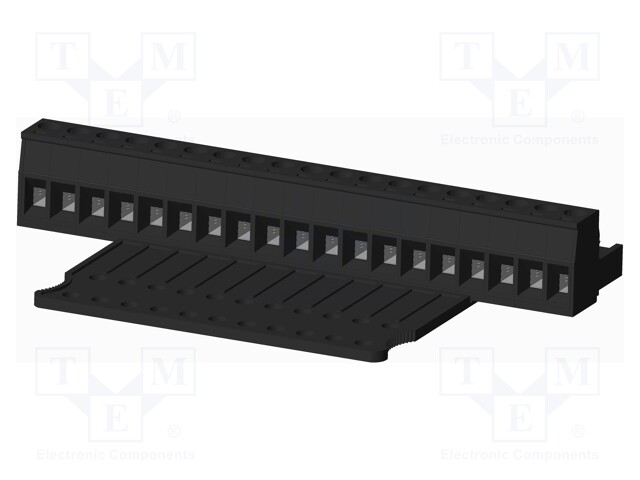Connector: pluggable terminal block; plug; female; straight; 5mm