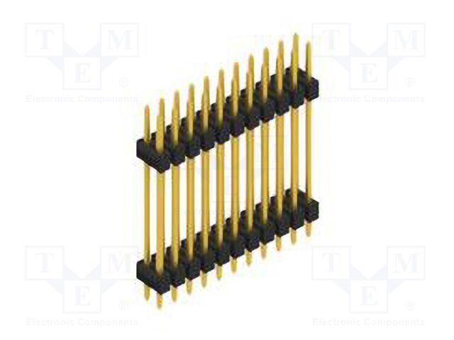 Connector: pin strips; pin header; male; PIN: 22; 2.54mm; THT; 2x11
