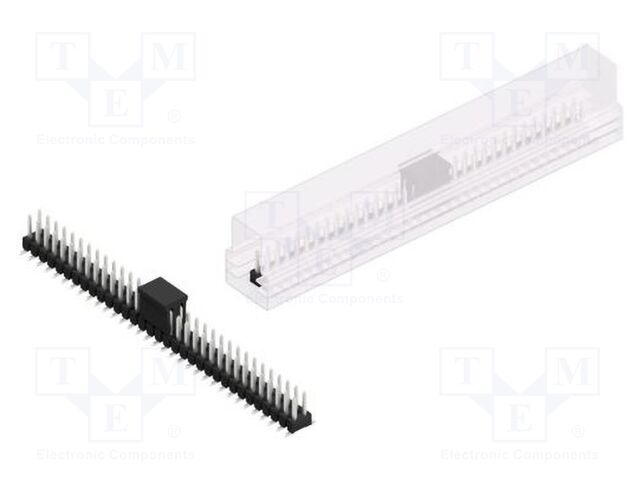 Connector: pin strips; pin header; male; PIN: 66; 2.54mm; SMT; 2x33