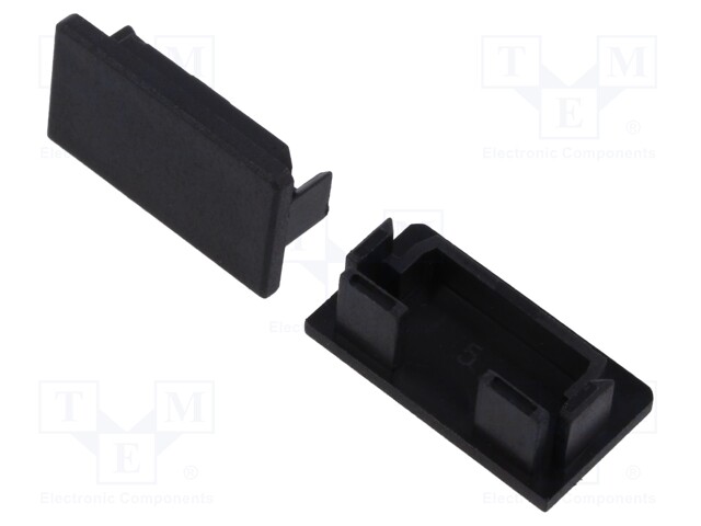 Cap for LED profiles; black; GIZA-LL,GIZA-LL-T,GIZA-LL-UST